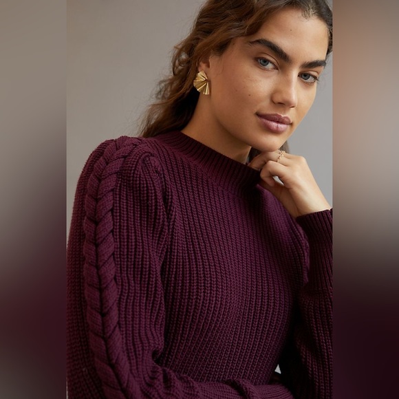 NWT Anthropologie Cable-Knit Sweater - Picture 3 of 12